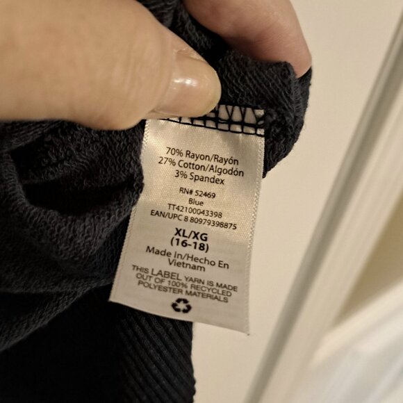 Time and Tru Dark Blue Pullover Sweater - Picture 7 of 8